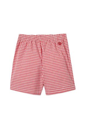 Shorts neonato in cotone a quadretti GUCCI KIDS | 848699XWA7X6312
